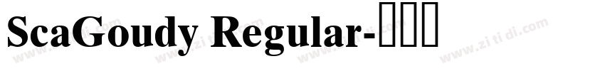 ScaGoudy Regular字体转换